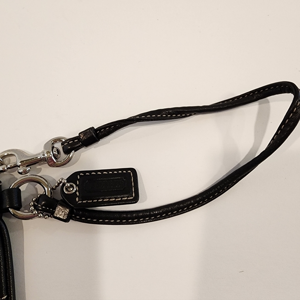 Coach Black Leather Wristlet - Picture 5 of 6